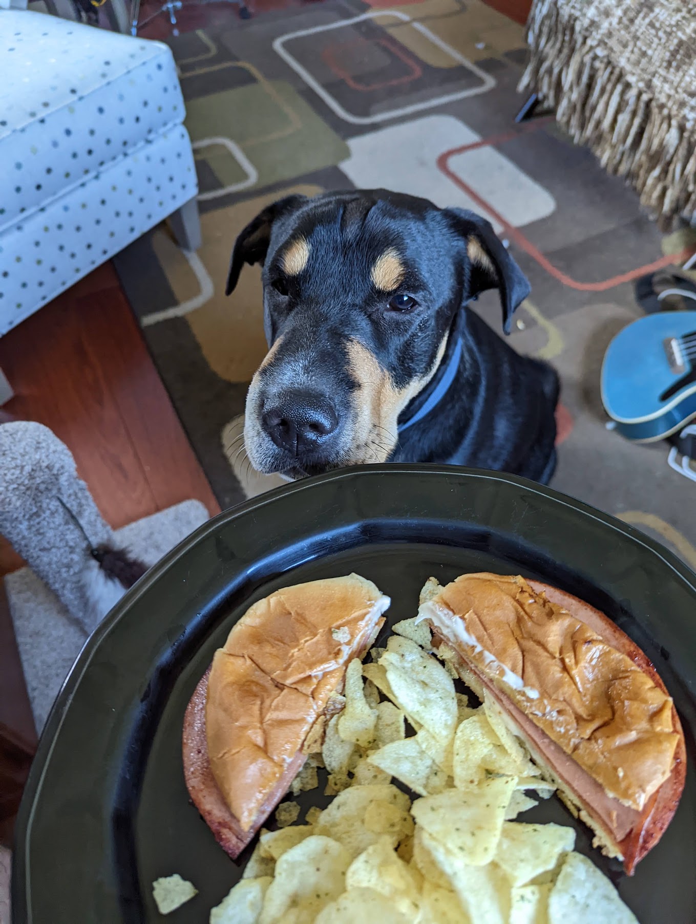 Charlie would very much like to sample the fried bologna, please. 