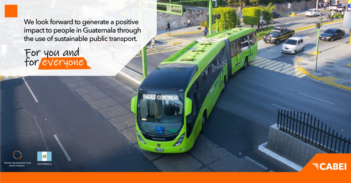 CABEI_Org's tweet photo. #Guatemala: With #CABEI support, the incorporation of electric buses to line 5 of the transmetro will soon be a reality for the benefit of 15,000 users daily.

Know more: https://t.co/mTHQ4ObdhR

#SustainableMobility #ForYouAndForEveryone https://t.co/jlGIxHn9b4