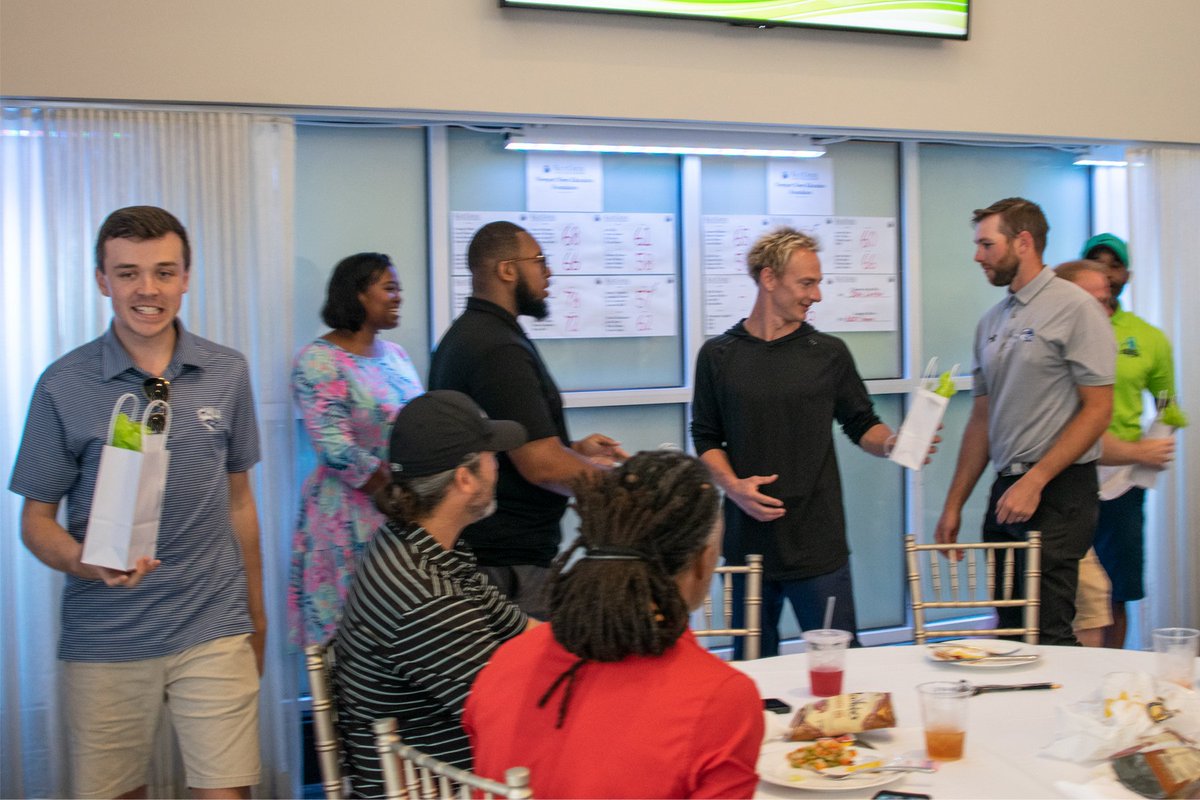 education_nn's tweet photo. Congratulations 2022 Golf Classic winners: 1st CNU Baxter Vendrick, Jonathan Howard, Lee Lockwood, and Kenneth Kidd; 2nd Lifetouch JJ Nadiran, Chris Reece, Brad Brown, and Roman Herrera; &amp; 3rd Atlantic Union Bank Alvin Payne, Quinton Pace, Fabian Davis, and Rolando Pierce! https://t.co/5O6RerMHp8