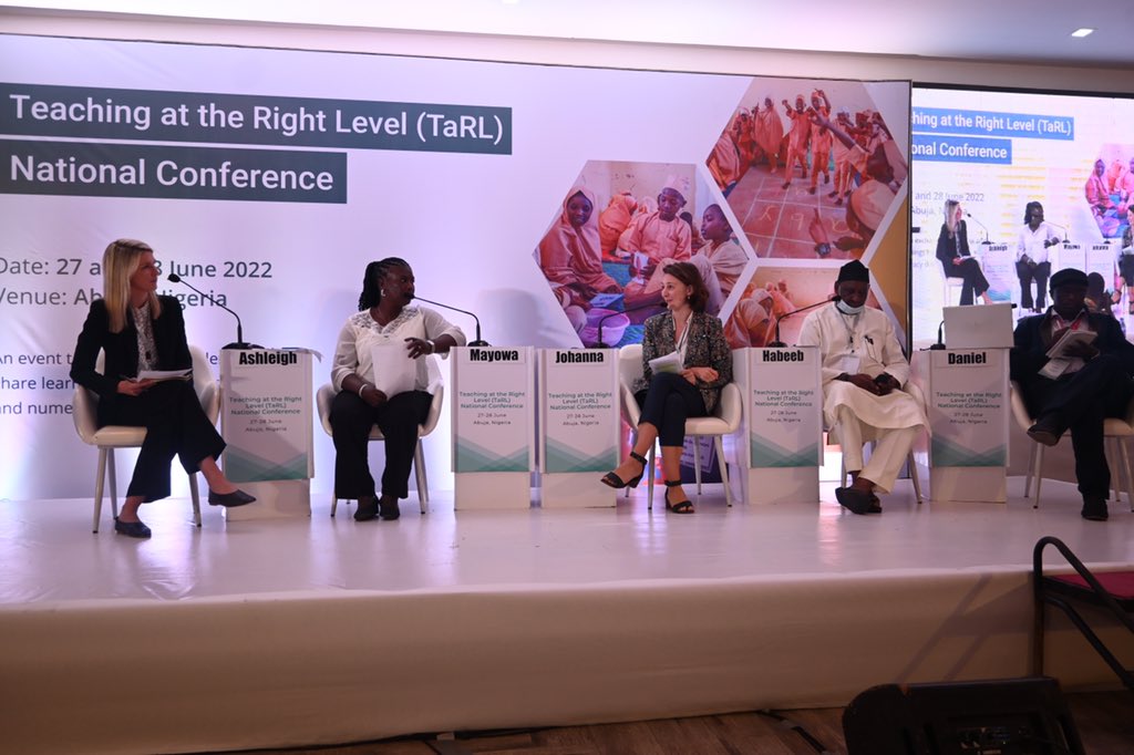 UKinNigeria's tweet photo. This week, we are co-hosting the Teaching at the Right Level (TARL) National Conference, in Abuja. 

Our Education Adviser, Johanna Koernig, joined a panel to discuss the importance and challenges of foundational skills. 📚
#TaRLConfNigeria https://t.co/u1eA1YDqZX