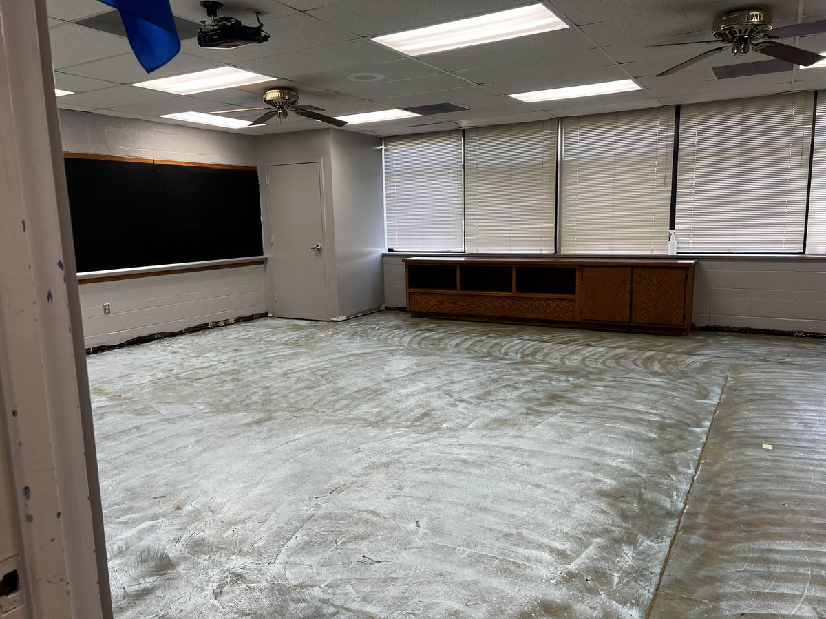 Out with the old and on with the new!! These classrooms are the final rotation of new carpet for TCHS. Stay tuned for progress! <a href="/tregoeagles/">Trego Golden Eagles</a>