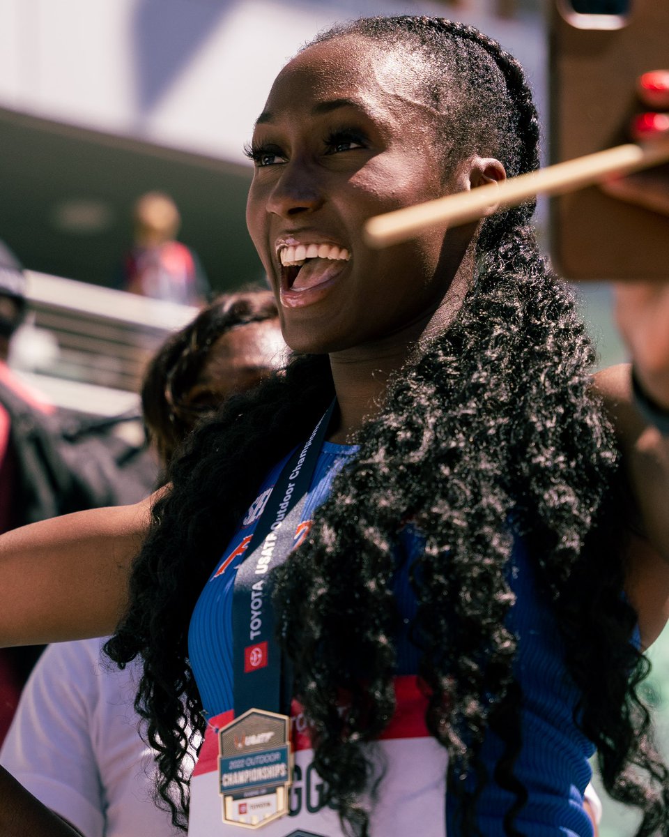 Talitha Diggs (@diggstalitha) on Twitter photo This is what it feels like to punch your ticket to the World Championships and represent Team USA 🇺🇸❤️ #blessed #USATFOutdoors #WCHOregon22 #USA This is what it feels like to punch your ticket to the World Championships and represent Team USA 🇺🇸❤️ #blessed #USATFOutdoors #WCHOregon22 #USA