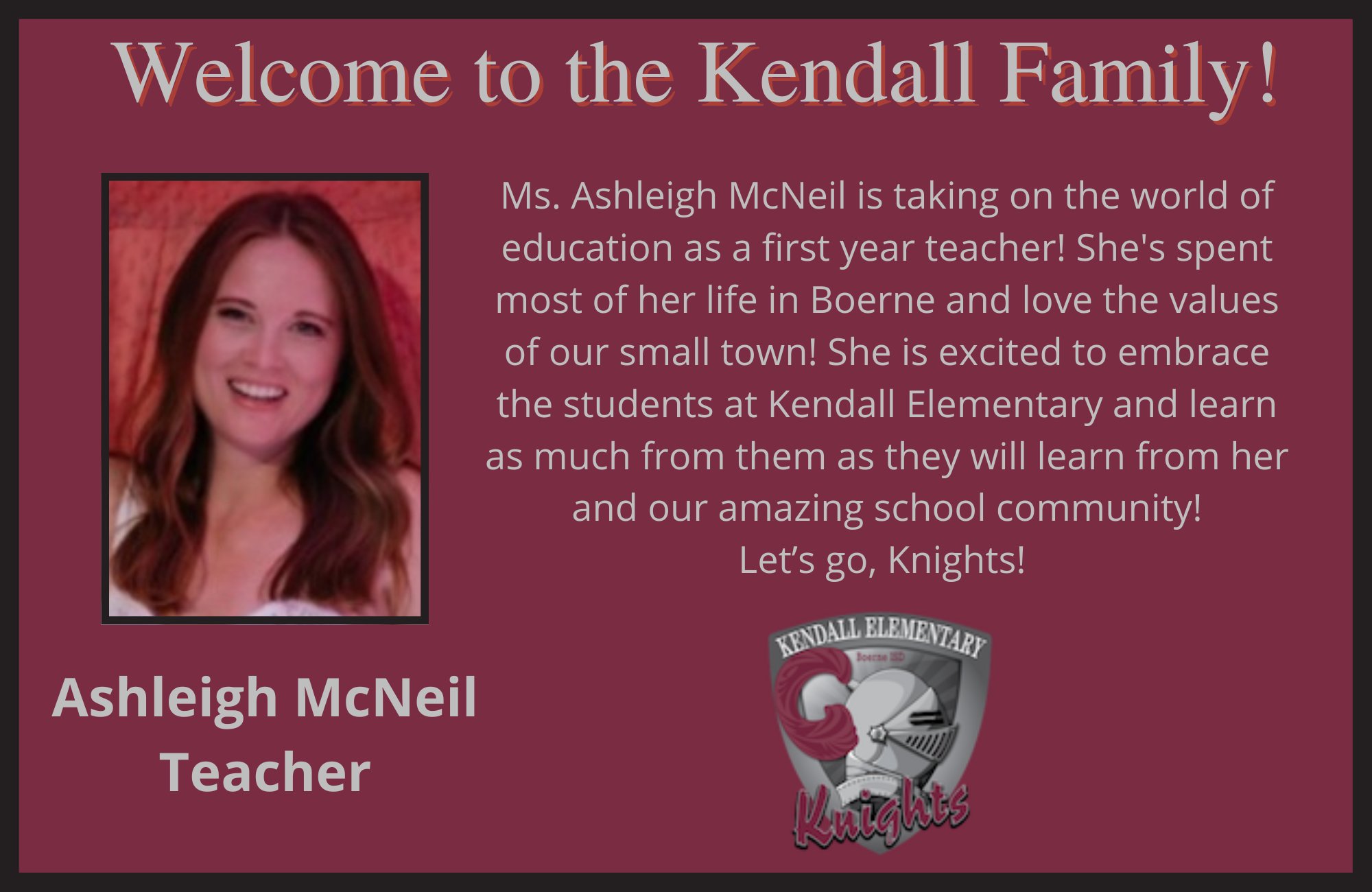 Kendall Elementary School on Twitter "🚨 New Knight Spotlight! 🚨 We are
