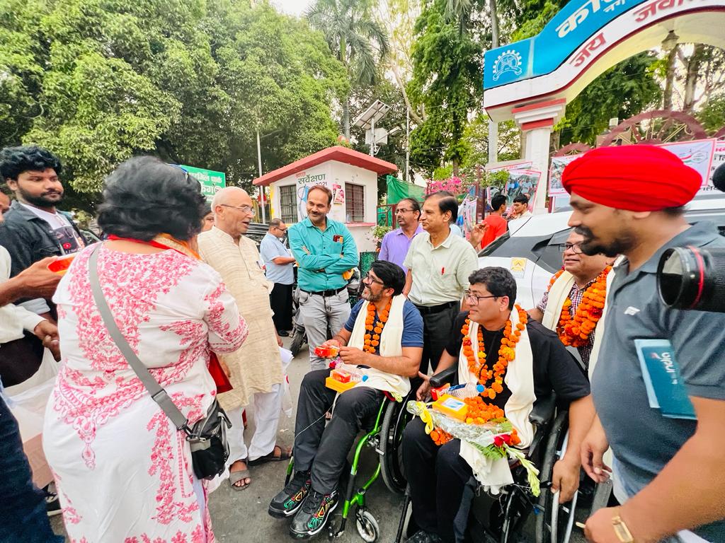 wcia_official's tweet photo. #DriveWithAbility LADAKH EXPEDITION
DAY-16 DELHI to LUCKNOW
Reached Kanpur on our last day of the expedition. Overwhelmed by support for our campaign. Shared our memories, stories and motive of this expedition.
#disabilityempowerment @myogiadityanath @myogioffice https://t.co/wdkttVN2Q4