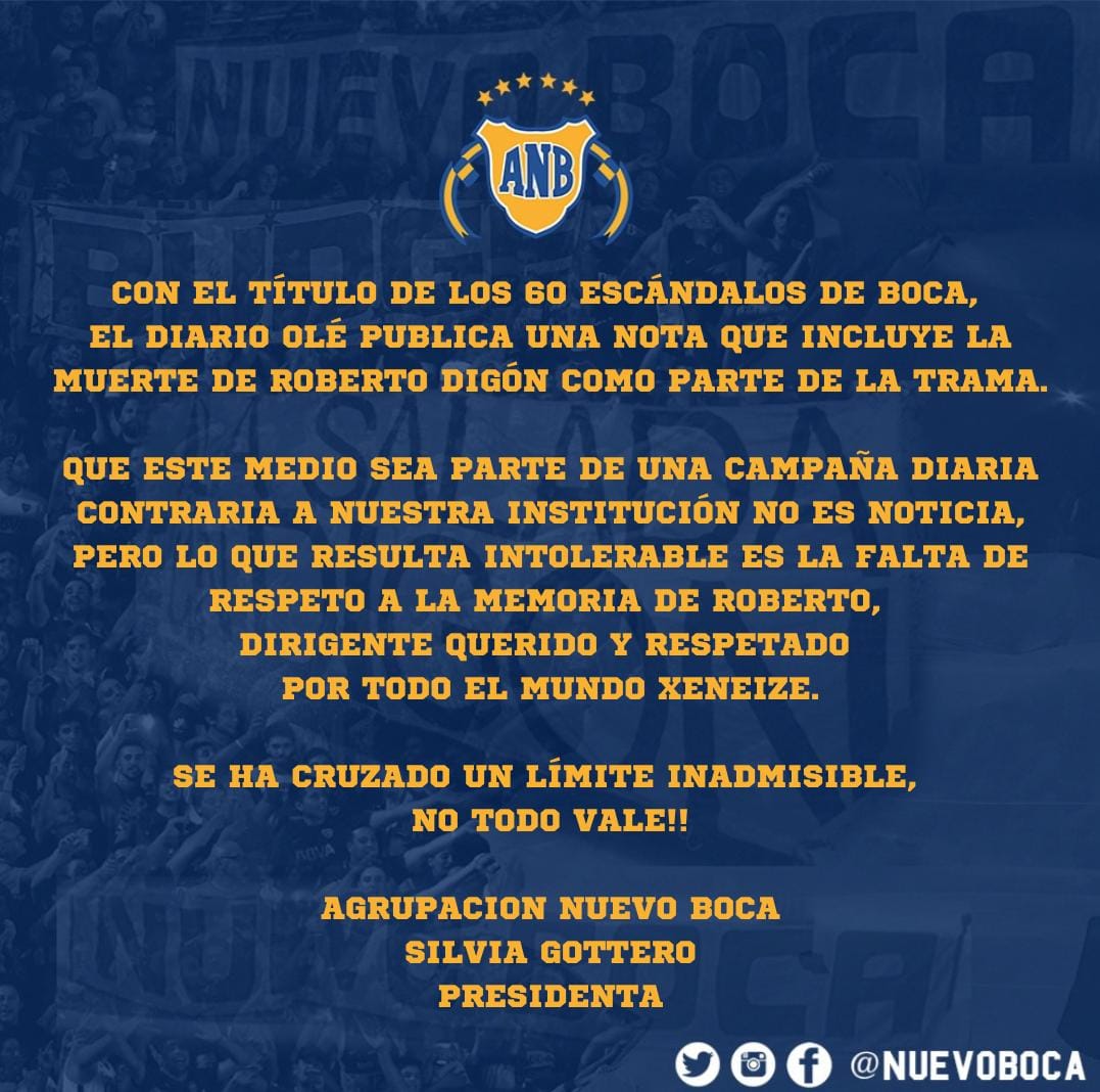 Agrup. Nuevo Boca (@nuevoboca) on Twitter photo 