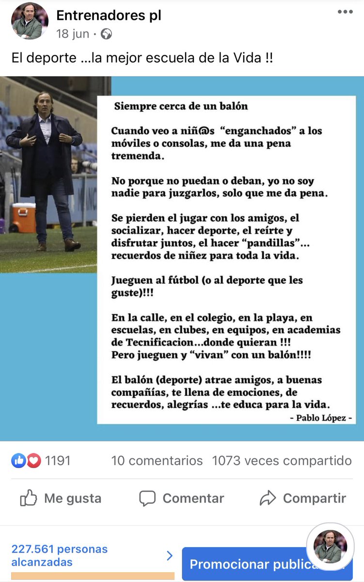 pablolopez111's tweet photo. Gracias ❤️

En mi página de Facebook de Entrenadorespl…

✅ Más de 1000 veces compartido !!

✅ Más de 225.000 personas alcanzadas !!!

Gracias !!!!! https://t.co/bZ58q6AwyF