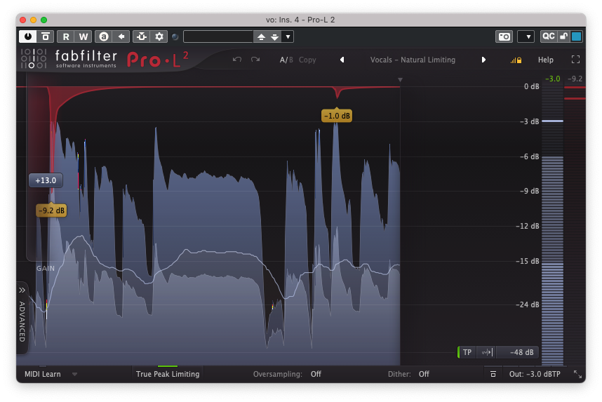 StepOneDTM's tweet photo. #歌ってみた の #ミックス で使ったfabfilter Pro-L2。Waves RvoxやiZotope Nectorとか、歌に使えるリミッターはたくさんありますが、個人的に使用頻度が高いです。
#fabfilter #ProL2 https://t.co/Ntowj83wFS