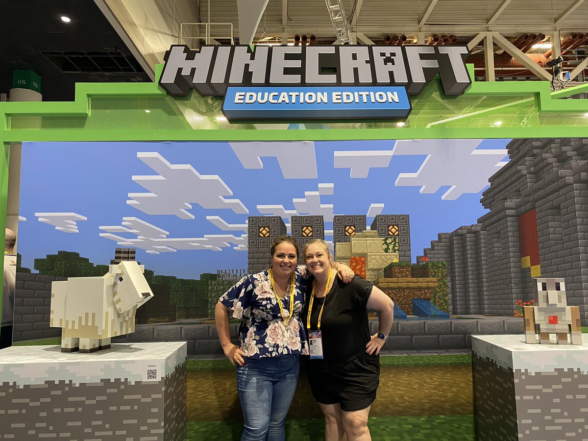 BekahHightower's tweet photo. Visiting Minecraft Education was on #ISTELive2022 bucket list #ISTELiveContest #ISTELive @iste https://t.co/Xzi6BK1jiS