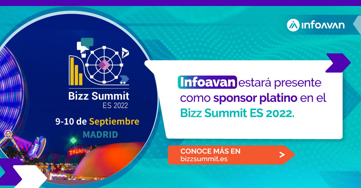 InfoavanCRM's tweet photo. Infoavan estará presente como sponsor platino en el Bizz Summit ES 2022, el mayor festival de Business Applications en español, que se llevará a cabo el 9 y 10 de Septiembre en el ESIC de Madrid.  
Conoce más en  https://t.co/nXo7LnTNZq https://t.co/Jhk7FrTyfj