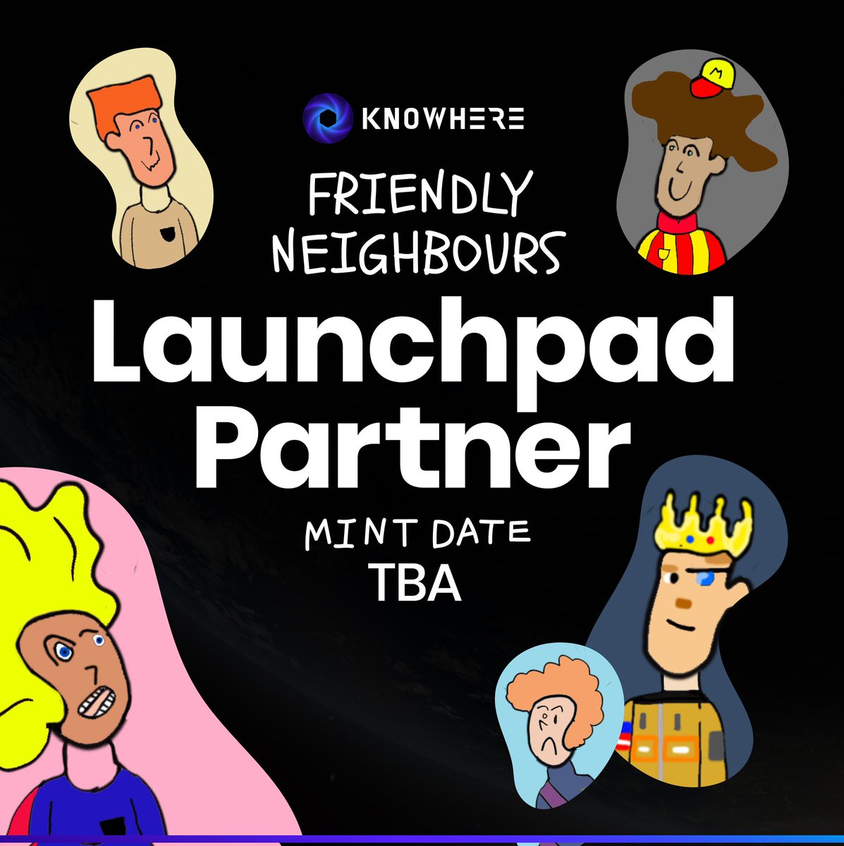 🚨Launchpad Partnership <a href="/FriendlyNeigNFT/">Friendly Neighbours 🌖</a> 🏡👋

Supply: 1499 
Price: 20 $LUNA
Date: TBA 📌

🎁To celebrate, we're giving away 10 WL🥳

1⃣ 💙+ RT + tag 3 
2⃣ Follow <a href="/FriendlyNeigNFT/">Friendly Neighbours 🌖</a>
3⃣ Join discord.gg/ZVXnkGJCpq

🏃‍♀️👾🏃‍♂️👾🏃 Welcome Anon, we're your frenly neighbours👋
#LUNAtics🌕