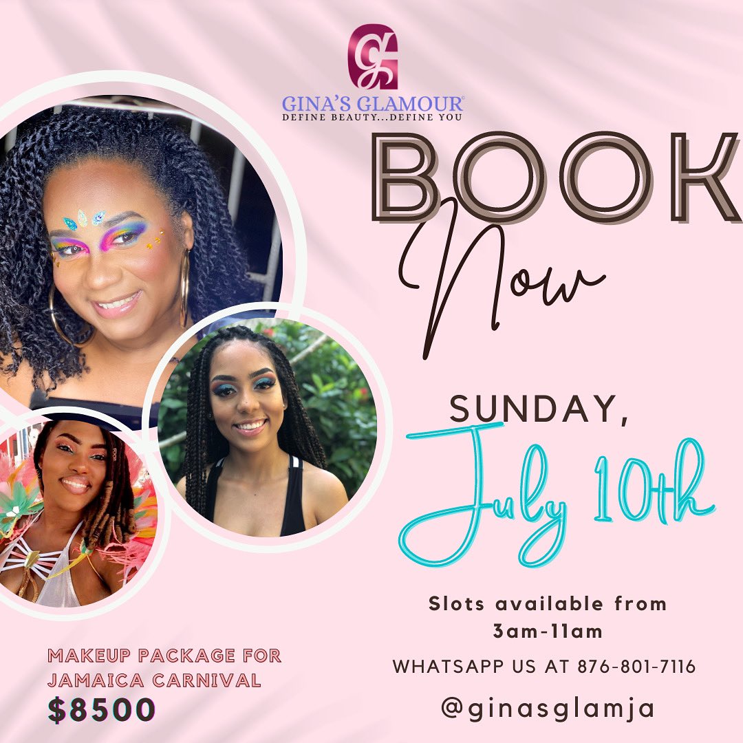 ginasglamja's tweet photo. Start jump and wine because it’s CARNIVAL TIME 🔥🔥💃🏽💃🏽

Our “Goodie Come Out” 🤩Carnival Makeup Package for $8500 includes:
💄Full face beat
💄Lashes of your choice
💄Gems (optional)
💄Beverages

Book with a friend and enjoy a 30% discount and your friend gets 15% off! https://t.co/OjHkGHfOk8