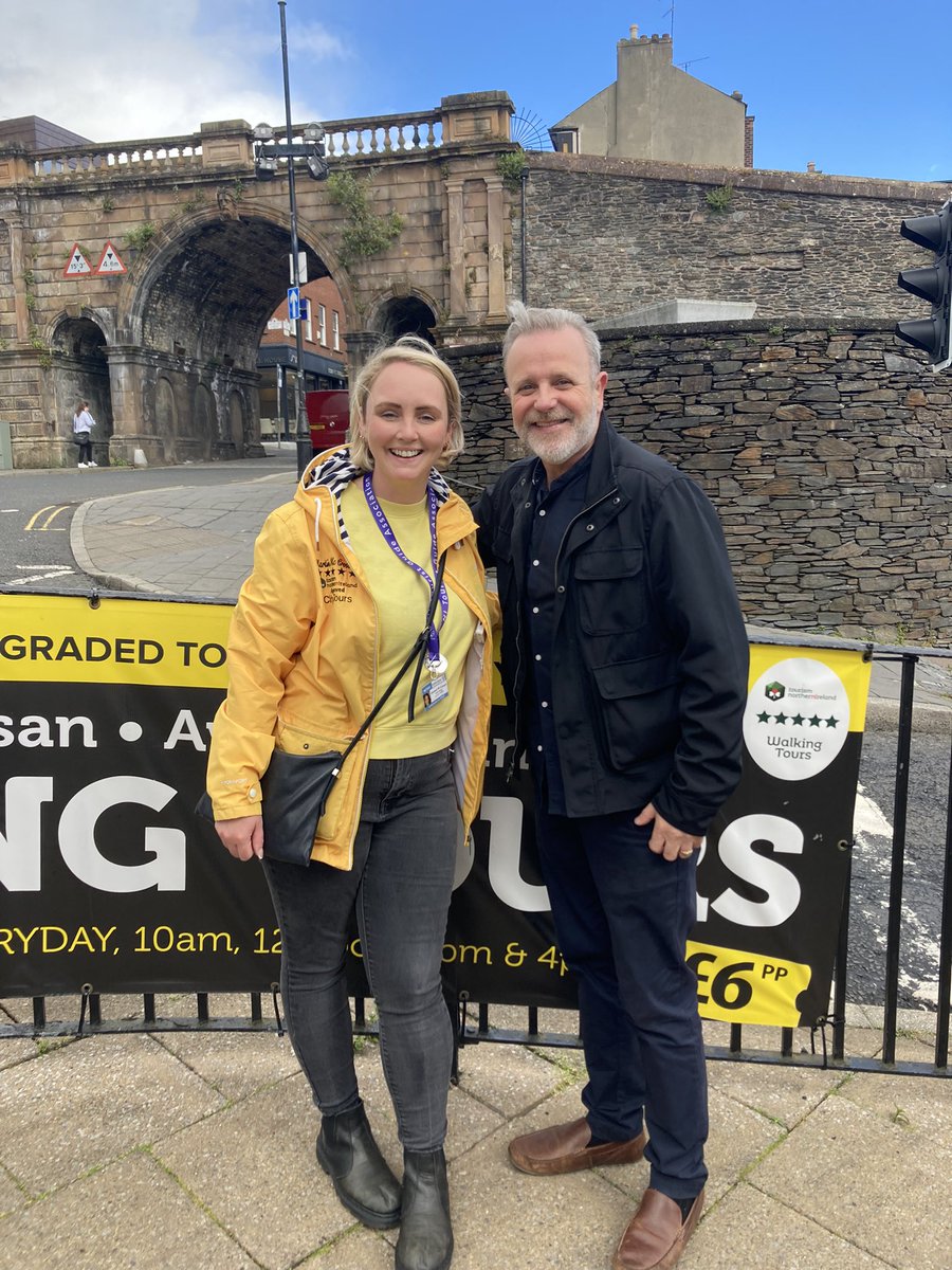Delighted today to host @michaellondra throughout our beautiful city filming for his fantastic PBS show Ireland with Michael . Was great to meet you!
