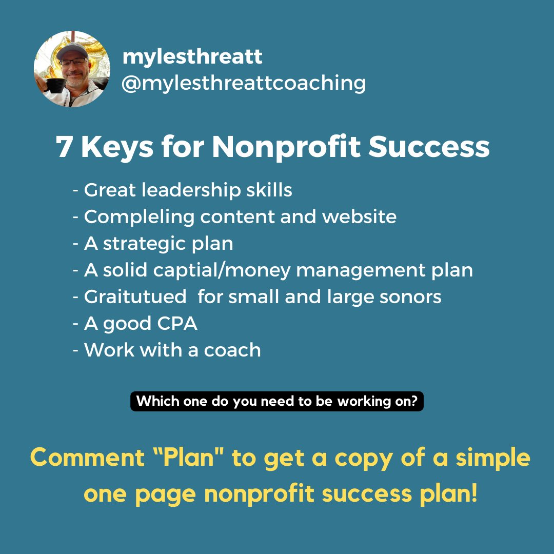 These are very transferable skills that any successful business leader should have used along their journey towards business success.  Now use them for your nonprofit dream!