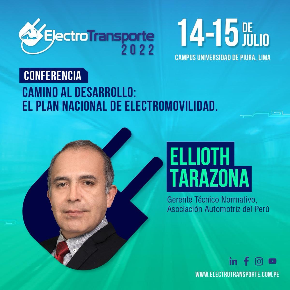 AAP_Peru's tweet photo. Anunciamos la participación de Ellioth Tarazona, gerente técnico normativo de la @AAP_Peru en el evento de #Electrotransporte este 14 de julio.
⏰Hora: 17:50 pm - 18:10 pm
✍Regístrate aquí https://t.co/jwmfn3FyaZ
#electromovilidad #transportesustentable #sostenibilidad https://t.co/2NWi7q6Ofg