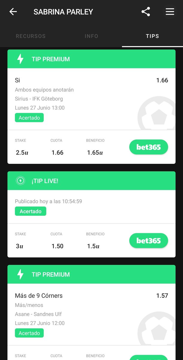 Sabrina_Parley's tweet photo. πSigueme en Tipsterchat
Tengo #FreePicks y #PremiumVIP
π£https://t.co/Y75GleFbNp https://t.co/3dPG0gfwAy