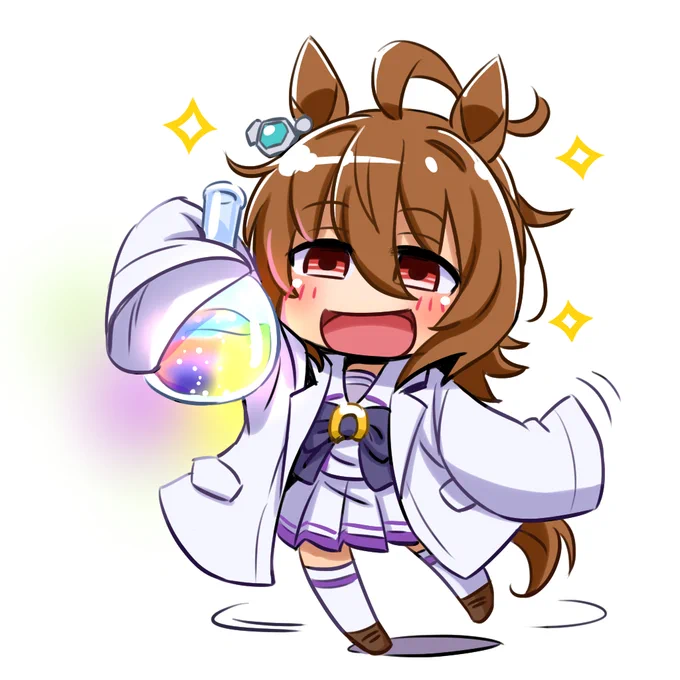 深夜のラクガキ。ご機嫌タキオン #ウマ娘 