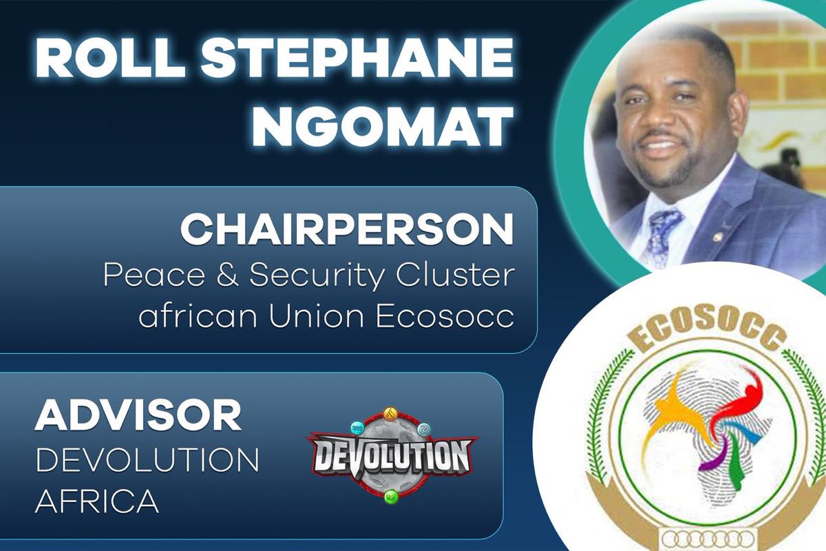 locodiablo15's tweet photo. We are proud to welcome Roll Stephane Ngomat who is a prominent figure in the African Union as an Advisor to the Devolution team 🌍 🔥

Welcome Stephane!

#gamefi #playtoearn $DEVO #crypto #invest #metaverse #binance 

@rollstephane https://t.co/eaSAPC84RS