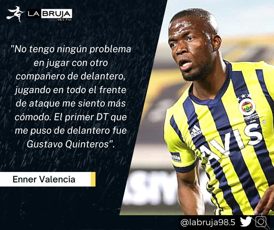 FutbolTotal84's tweet photo. Enner Valencia en @labruja98.5 || DECLARACIONES DESTACADAS
En entrevista con #FútbolTotal conversó y despejó algunas dudas sobre Selección y su futuro en Turquía 🇹🇷
#LaBruja985 #periodismo #exuador🇪🇨 #ecuatorianosenelexterior #EnnerEnLaBruja https://t.co/hU9kWn7AlE