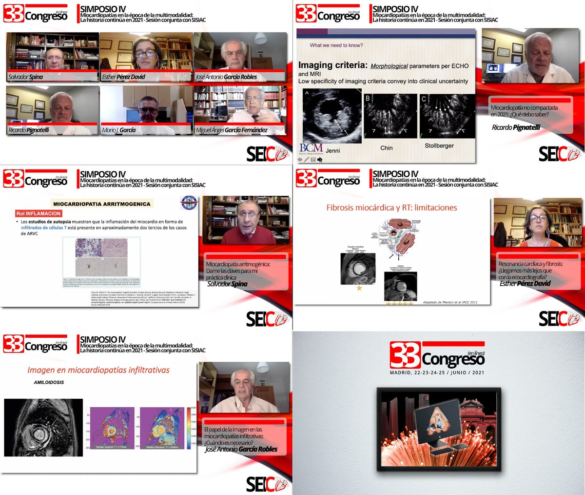 ImagenCardiaca's tweet photo. Simposio IV - Miocardiopatías en la época de la multimodalidad
Spina - https://t.co/Yg0wD4yLxj
Pérez David - https://t.co/zYjHDcbisr
García Robles - https://t.co/N3Fvs2pGnY
Pignatelli - https://t.co/gSDRgyOsoq
Charla final - https://t.co/QX7GzVOyTk
#33SEIC https://t.co/MuNvgakXF0