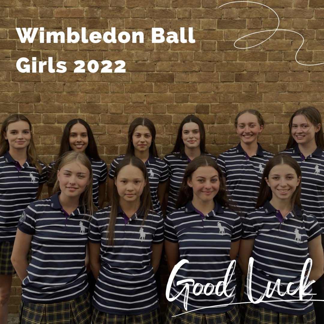 🎾 Wimbledon Ball Girls 2022 🎾
Good Luck to our students in years 9-12 who have been selected as Ball Girls for the Official Wimbledon Tennis Championships 2022 🥳