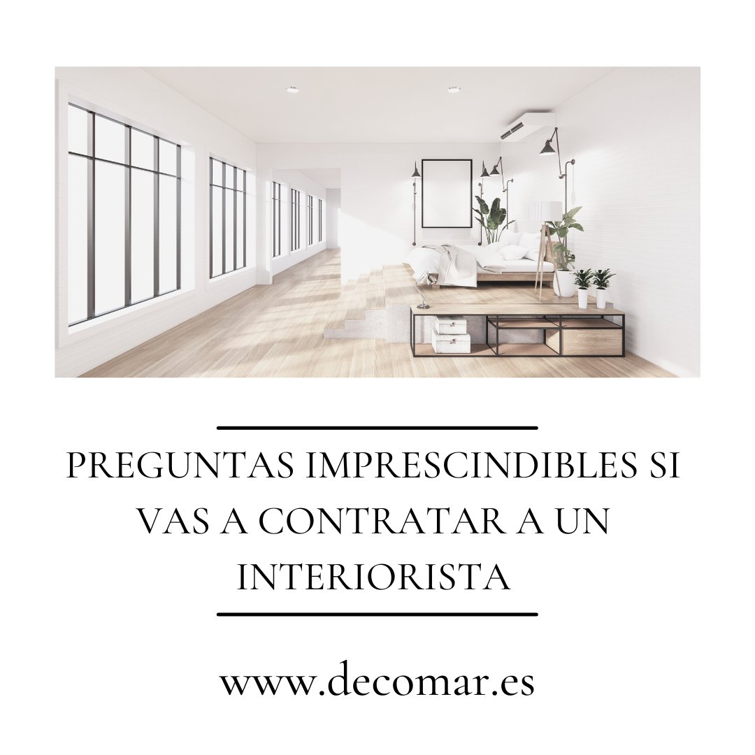 decomarSL's tweet photo. Empezamos la semana con una entrada en el Blog. 
Os dejamos unos consejos si vas a contratar a un interiorista. 
Cuéntanos que te ha parecido la entrada del Blog.
#diseñodeinteriores #reformas #reformarvivienda #reformatucasa #diseñoexterior https://t.co/9b8wZTToVK