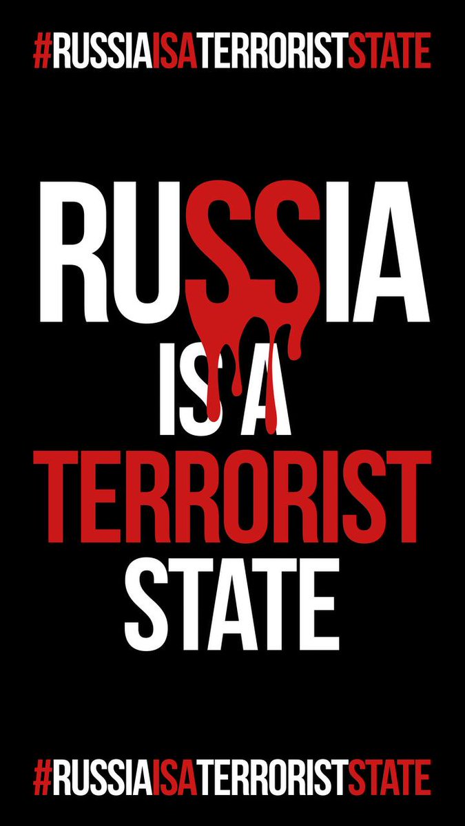 SorryHashteg's tweet image. #RussiaIsATerroristState