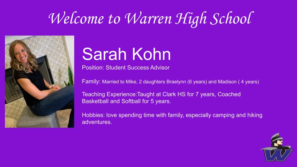 NISDWarren's tweet photo. Welcome to Warren Mrs. Kohn! https://t.co/rQ473YYOF6