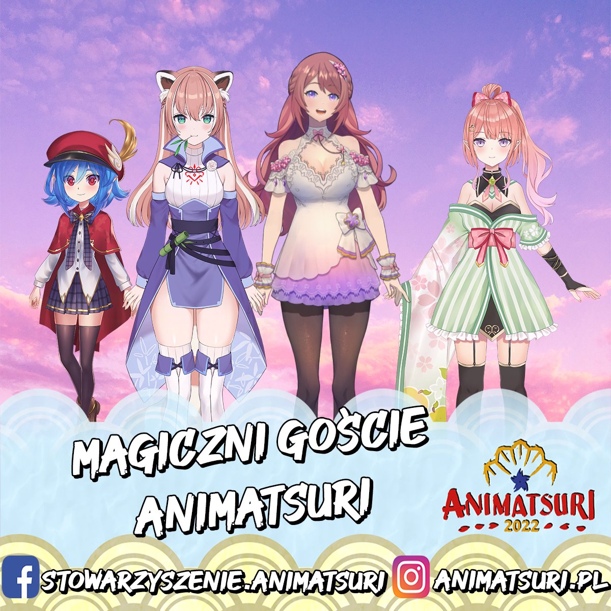AnimatsuriPL's tweet photo. Naszymi wirtualnymi gwiazdami będą:
▶️ @leaflit! 🍃
▶️ @YuriaVT! 🎋
▶️ @MorinoPeari! 🍐
▶️ @NinanininVT! ✨

Możecie spodziewać się eksperckiej wiedzy, wyczerpującego Q&amp;A... oraz koncertu! 🎤 🎶

#animatsuri2022 #animatsuri #konwent #VTuber #ENVtuber #manga #anime #japonia https://t.co/lDZreqyPlJ