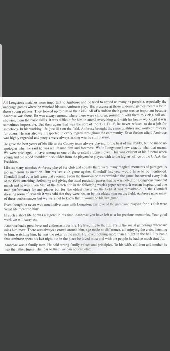 Never a truer word spoken <a href="/AmbroseRogers1/">Ambrose Rogers</a> #ourhero