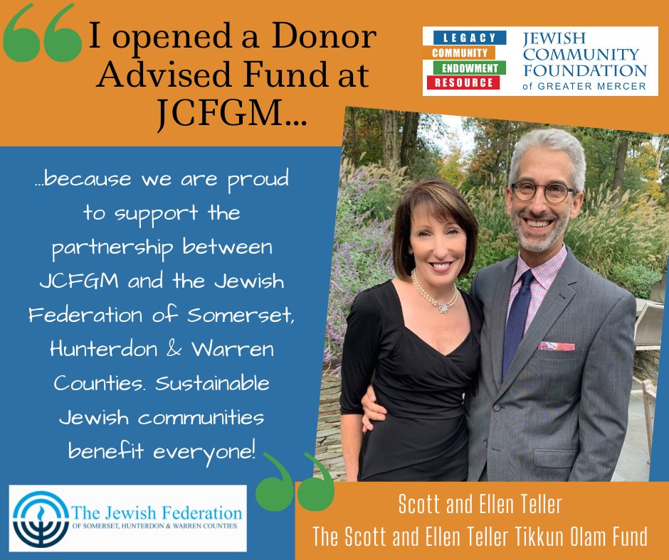 JFedWCNJ's tweet photo. There are many reasons why a donor advised fund at the Jewish Community Foundation might be the right next step for you. To learn more, visit https://t.co/l5tAPsOH2G or call 609-240-9511 https://t.co/ijQSQbdiUX