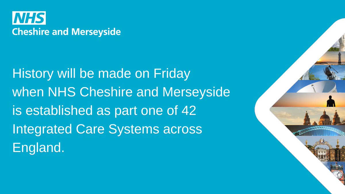 History will be made on Friday when NHS Cheshire and Merseyside is established as part one of 42 Integrated Care Systems across England. 

More here: bit.ly/3xWMIu3