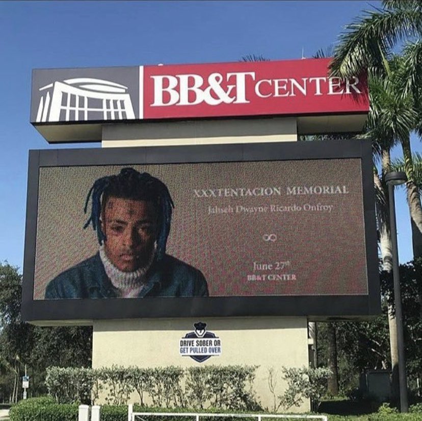 snownscattered's tweet photo. 6 . 27 . 2018 
•
The fan memorial for XXXTentacion where fans got to come say their final goodbyes to X was held at the Florida Panthers Stadium for today in 2018 … Long Live Jahseh 🤍 https://t.co/evzmWVaA2V