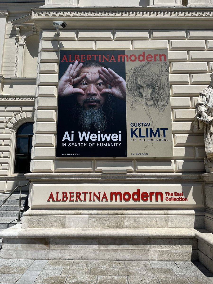 If you are in Vienna, going to Ai Weiwei's exhibition at #Albertinamodern is a must! And Gustav Klimt of course! 😎