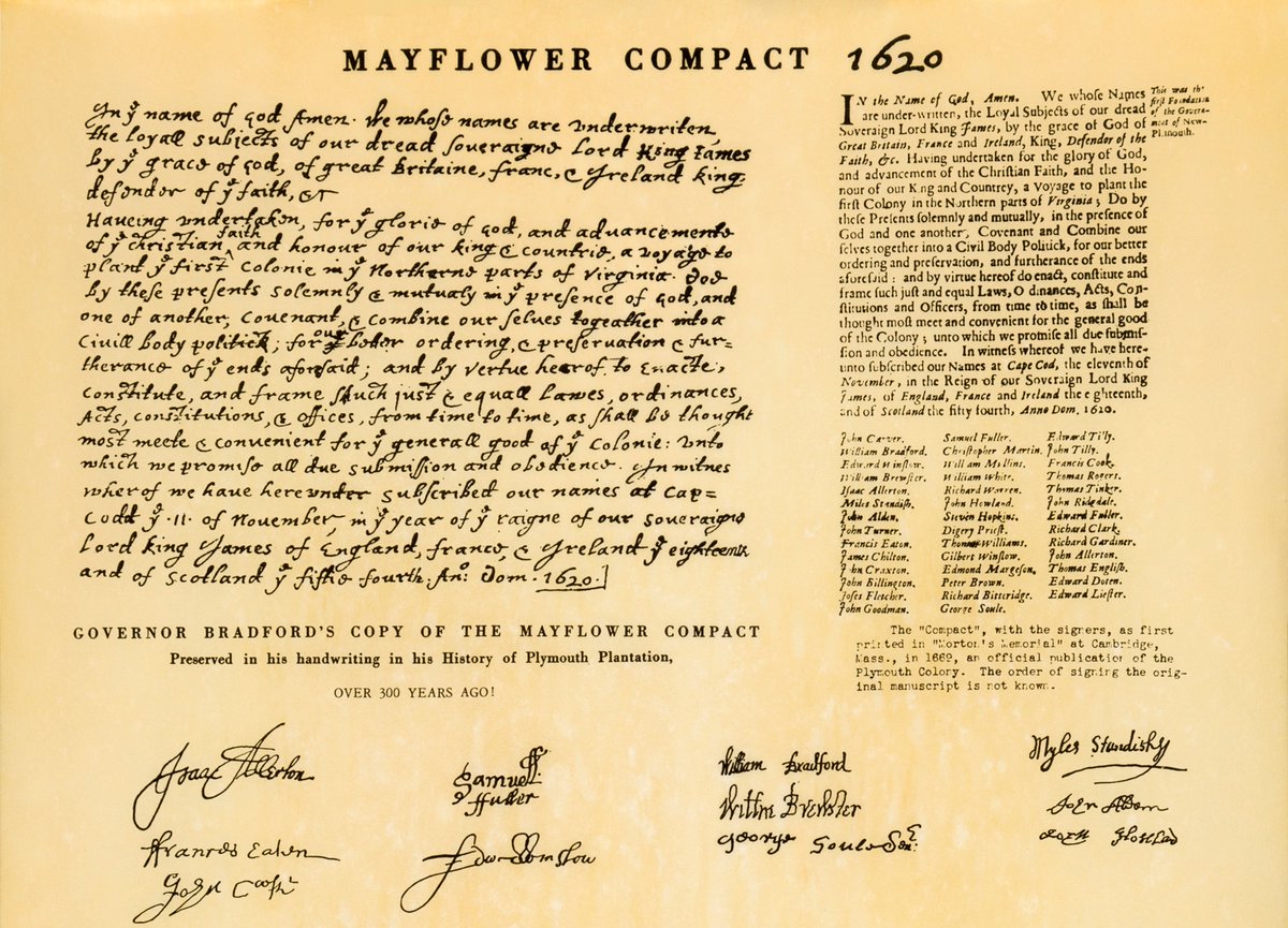 TruthChasers2's tweet photo. @RedState O about the #MayflowerCompact? #SCOTUS "Having undertaken, for the glory of God, and advancement of the Christian faith..." 1620 https://t.co/7OwuiG6fFv