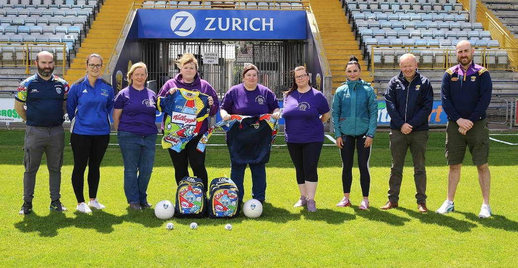 OfficialWexGAA's tweet photo. Wexford GAA along with @cottageautism  Network and @SportActiveWex  joined forces today for launch of the Inclusive Cúl Camp for children with Autism https://t.co/Y7wsqdAzgh via @officialwexgaa https://t.co/WBwNJ0yrEY