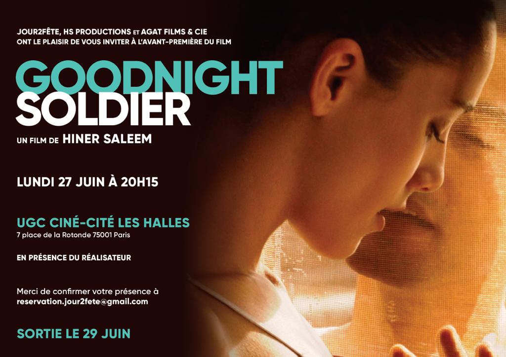 Vodka Lemon, My Sweet Pepperland, Kilometre Zero filmelerinin yönetmeni Hiner Saleem'in son filmi Goodnight Soldier 29 Haziran'da UniFrance'de prömier yapacak.Filmin soundtrack'inde  Hêdî Hêdî'den bir şarkı da var.Filme bol şans diliyoruz ve gelişmeleri heyecanla bekliyoruz🌼