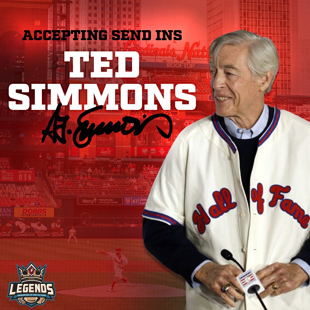 signedbylegends's tweet image. Send in opportunities for Hall of Famer and LMC Exclusive Ted Simmons are now OPEN!

Items are due to our warehouse by Wednesday, July 20th.

shoplegends.com/collections/te…