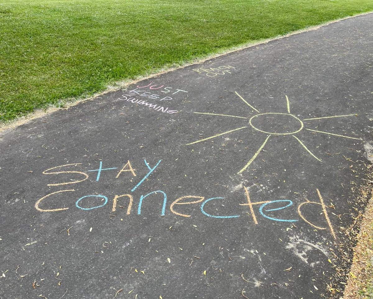 RideGB's tweet photo. Nothing says #MotivationMonday like the inspiring sidewalk chalk messages from yesterday's #RideDontHide event at Kelso Beach Park!  What great reminders to uplift our spirits and give us a nudge to believe in ourselves and our life journey.  Remember - you are AWESOME!  💙💚 https://t.co/CpRkVstjkr