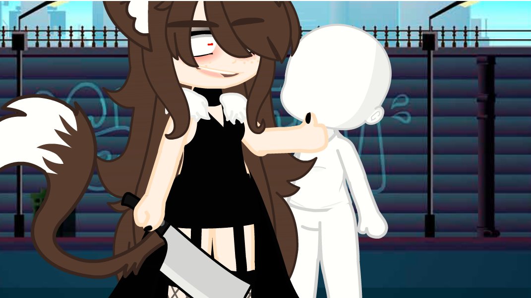 AndSoftie's tweet photo. Pov: You walk into an alley where you see me with ahold of one of your friends.

"You won't ever LOOK at Senpai-Y/N and You most definitely will never talk to them or else! ~"

"Do you understand?~" https://t.co/QYGXzKT0L0