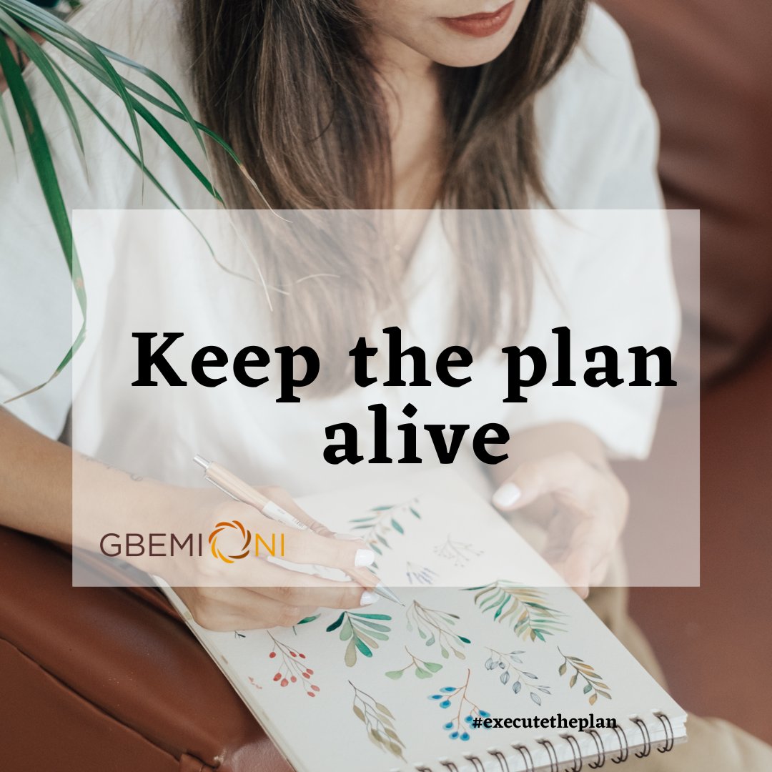 oni_gbemi's tweet photo. An action plan isn’t written in stone. 

It should be agile, flexible and responsive to issues that arise in implementation and changes in the external and internal landscapes. 

You may need to revise actions, priorities or even your larger objectives. 

Regularly ask for feedba https://t.co/wkqerhNWFO