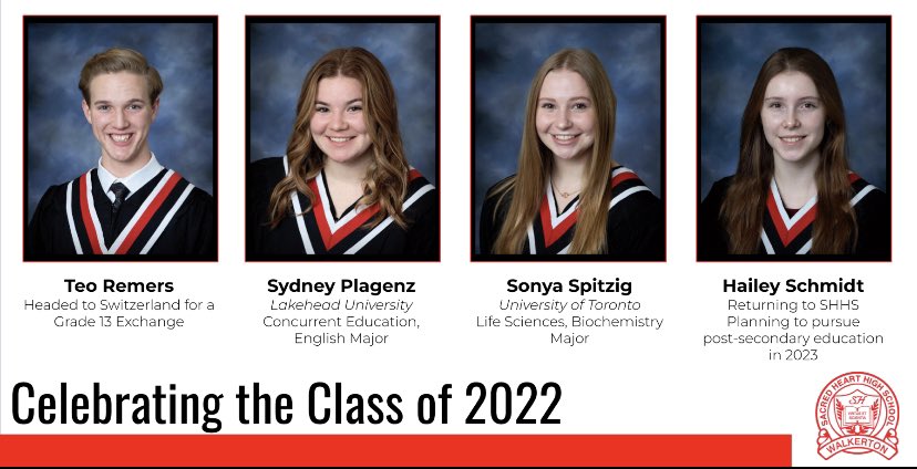 We recognize the hard work and determination of our Sacred Heart grads. Congratulations Class of 2022!