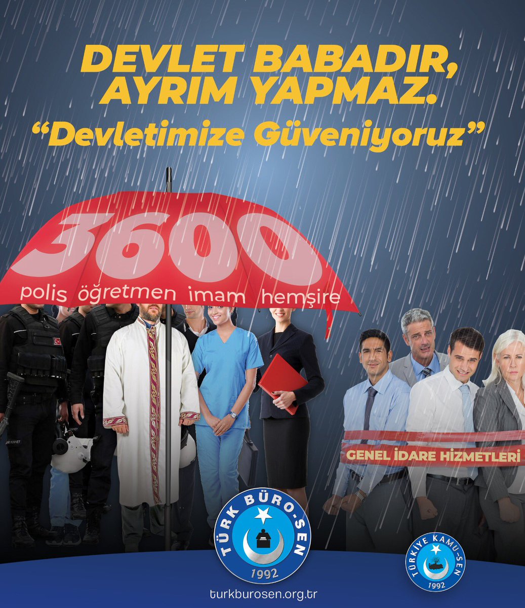 Konfederasyonumuzun 3600 Ek Gösterge ve Yansıtma Oranları kanun teklifi kabul edilirse, mağduriyet yaşanmayacaktır. #BüroHizmetKoluna3600