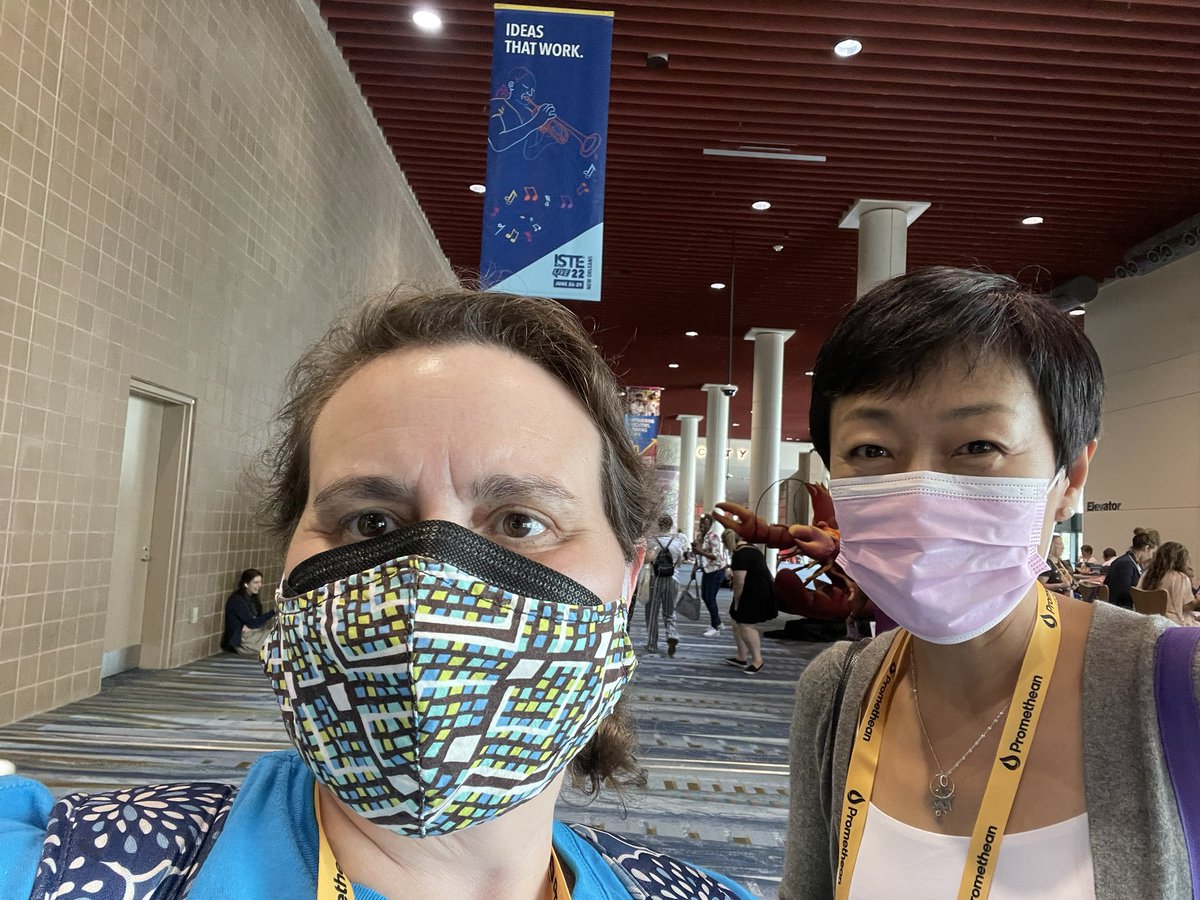 StacyTippens's tweet photo. #ISTE22 @madeiraschool is in the house. #ISTELive2022 #lifelonglearning #edtech #education https://t.co/618bLM50es