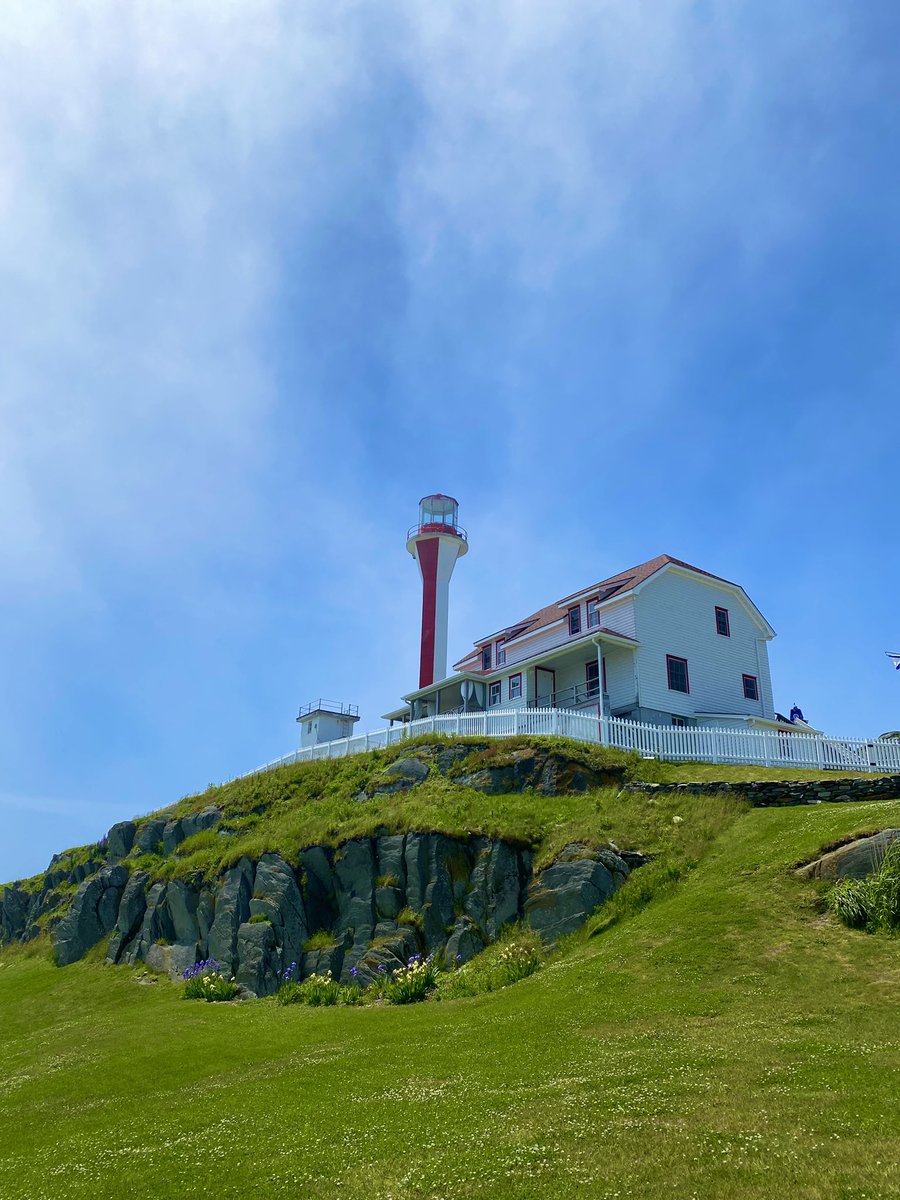 Journeywoman's tweet photo. We climbed the light! #CapeForchu #lighthouse! @TravelMediaCA @VisitYAS @shelleymccarron #NovaScotia https://t.co/A90eSLLPiX