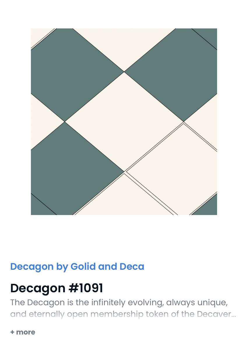 0xSalary's tweet photo. Got my Decagon by @kGolid x @0xDecaArt !
Excited to see how this evolves ๐ฆพ
#decafollowdeca https://t.co/od1Widmmkr