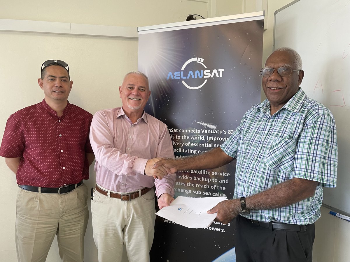 Telco WanTok has signed a service agreement with Interchange to become the first retailer in Vanuatu to offer the new satellite service #AelanSat: bit.ly/3HU9esi
#telecommunications #southpacific #satellitecommunications #subseacables <a href="/INTELSAT/">new poc</a>