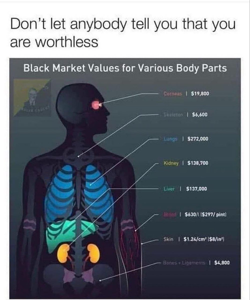 Even if your bags are down…
You still have value ❤️