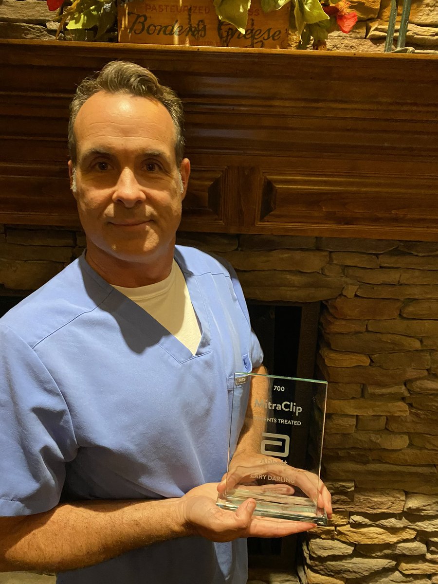 Thank you Cary Darling for proctoring over 700 MitraClip cases! #mitraclip  #proundtobeabbott #teer_101 <a href="/AbbottCardio/">Abbott Cardiovascular</a> <a href="/teer_101/">TEER 101</a> <a href="/obouknight/">Omari Bouknight</a> <a href="/Cary_Darling/">Cary Darling</a> #teer