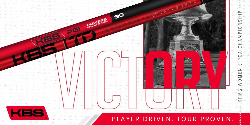 KBSGolfShafts's tweet photo. KBS doubled up on majors this weekend, also winning the @KPMGWomensPGA 🙌🏼 The player went wire-to-wire using a full bag of KBS shafts. 

WITB👇🏼

KBS TD 60g CAT 3 - 7 &amp; 9 wood
Tour Graphite Hybrid Proto 75g
PGI 90g 6-PW 

#redlabelWIN #bestinthegame #majorchampionship https://t.co/MB6rwwVHRQ