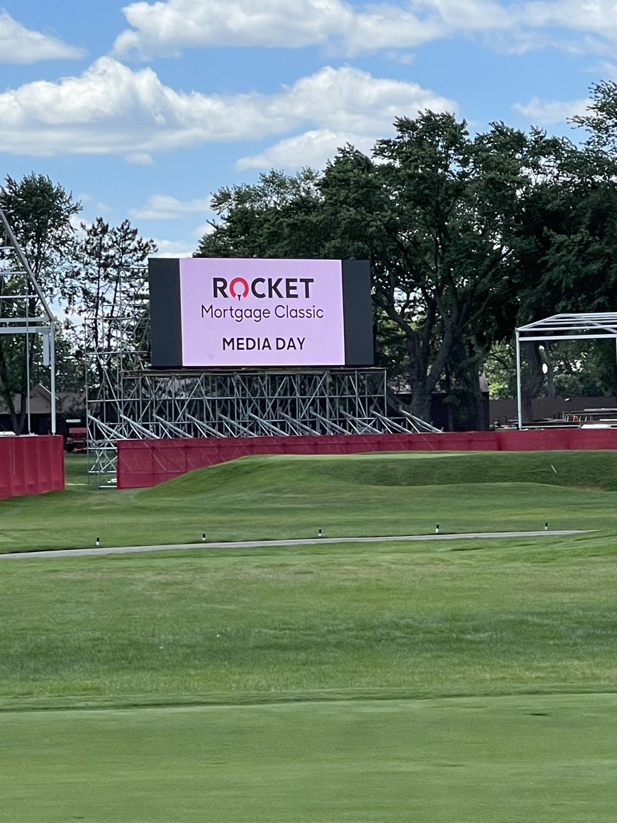 kvankannel's tweet photo. Awesome day at  Detroit Golf Club today!  Course and buildout for @RocketClassic look spectacular! Great playing w Kevin Johnston @OptiShotGolf and @TomMcInerney16! Wish I had a game like those two!  Can’t wait for the real tournament. https://t.co/XGRkO4YT5f